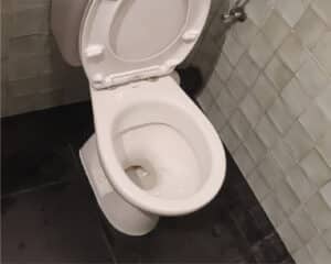 WC débouché et nettoyé